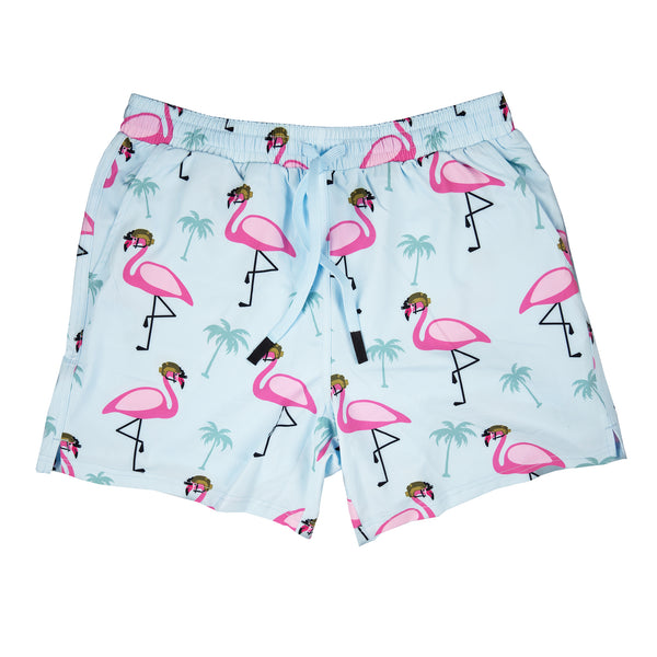 Swim Shorts-Swim Trunks - Flamingo Team Six - Savage Tacticians