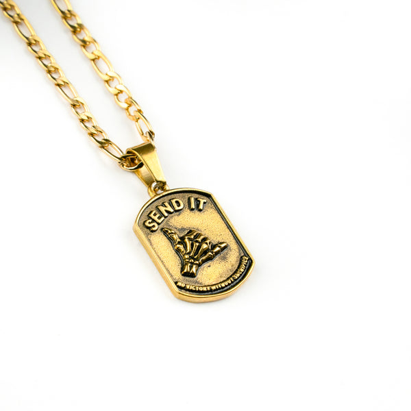 Jewelry-Send It Pendant & Chain - Savage Tacticians