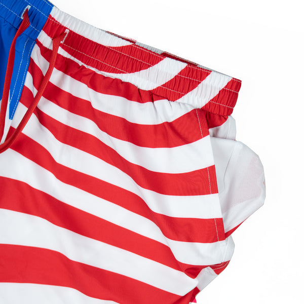 Swim Shorts-Swim Trunks - Old Glory - Savage Tacticians