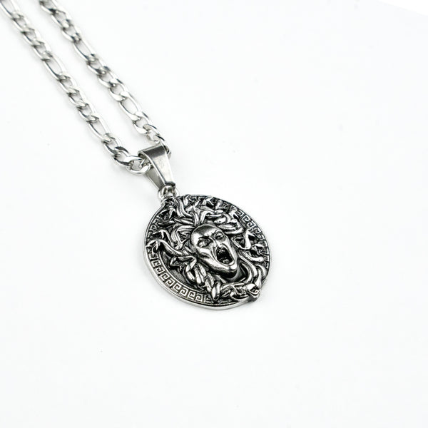 Jewelry-Medusa's Gaze Pendant & Chain - Savage Tacticians
