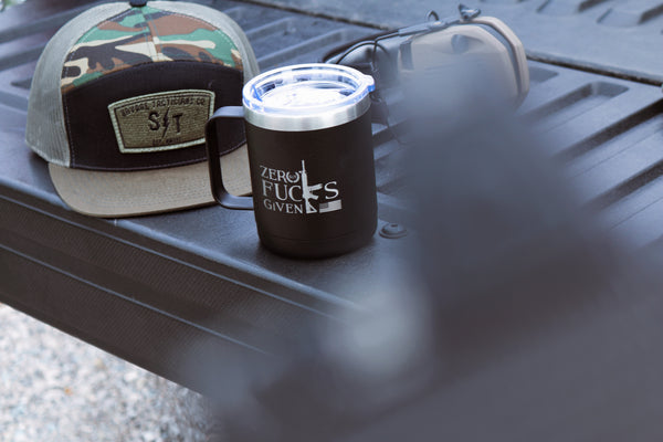 Drinkware-Zero Fucks 10 oz Mug Tumbler - Savage Tacticians