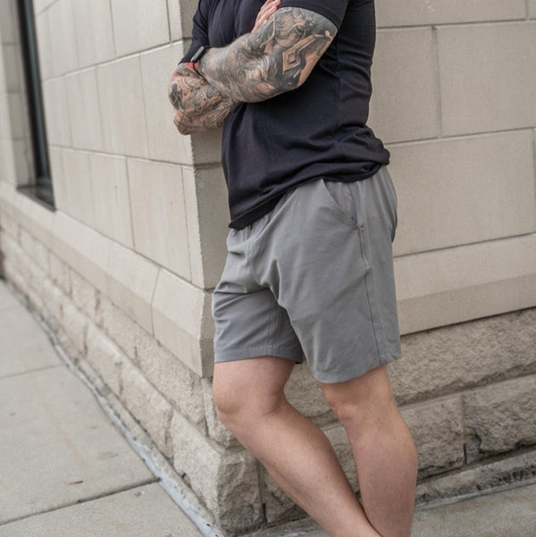 Shorts Men-Weekender Shorts - Gray - Savage Tacticians