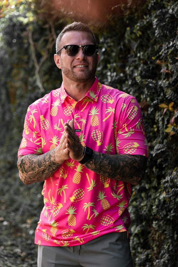 Polo Shirts-Performance Polo - Tropic Like Its Hot - Savage Tacticians