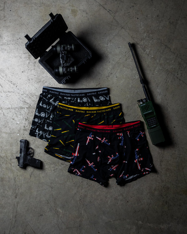 Underwear-Freedom Trunk Briefs 3 Pack - Savage Tacticians