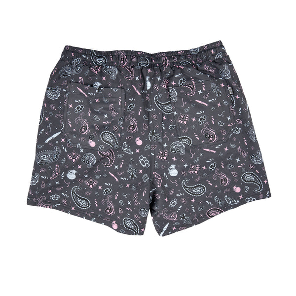 Swim Shorts-Swim Trunks - Paisley - Savage Tacticians