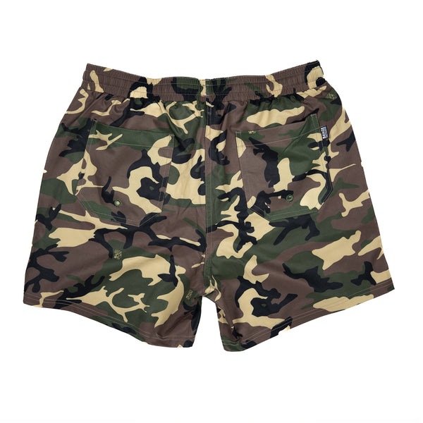 Swim Shorts-Swim Trunks - God's Plaid - Savage Tacticians