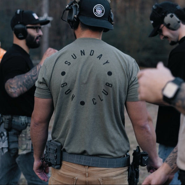 Graphic Tee-Sunday Gun Club - Savage Tacticians
