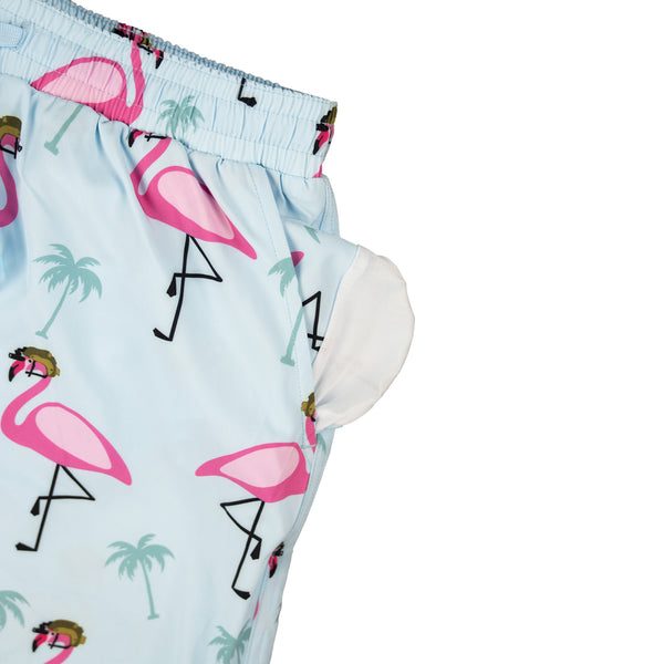 Swim Shorts-Swim Trunks - Flamingo Team Six - Savage Tacticians