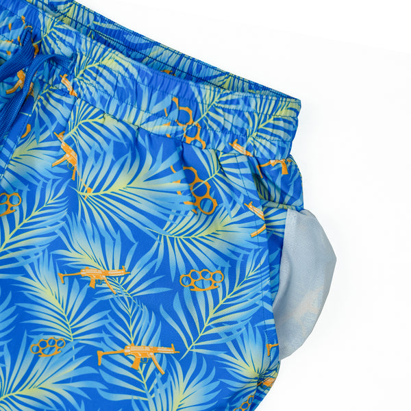 Swim Shorts-Swim Trunks - Gangsters Paradise - Savage Tacticians