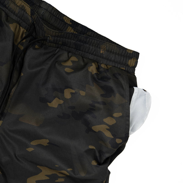 Swim Shorts-Swim Trunks - STMC® Black - Savage Tacticians