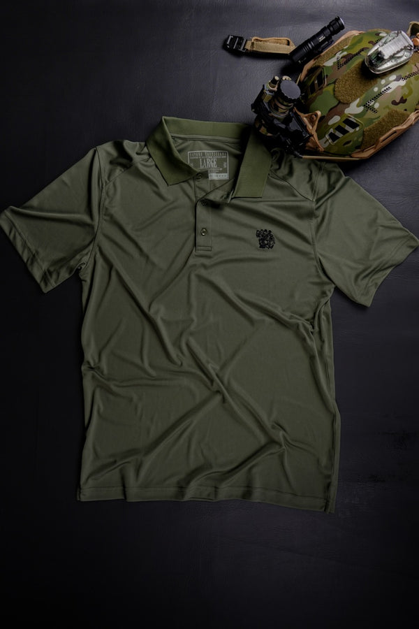 Polo Shirts-ST Polo - Military Green - Savage Tacticians