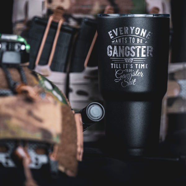 Drinkware-Gangster 30 oz Tumbler - Savage Tacticians