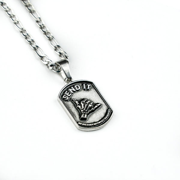 Jewelry-Send It Pendant & Chain - Savage Tacticians