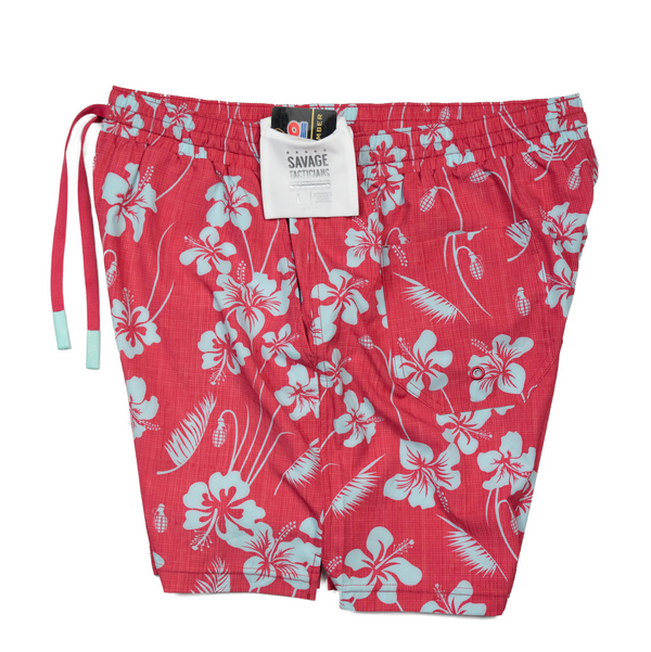 Swim Shorts-Swim Trunks - MK2 Floral - Savage Tacticians