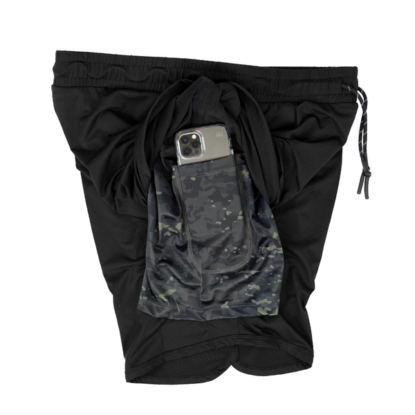 Gym Shorts Men-2i1 Lite Gym Shorts - 7 Inch - Savage Tacticians
