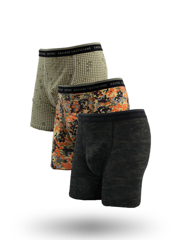 MEN-Camo Boxer Briefs - 3 Pack - Savage Tacticians