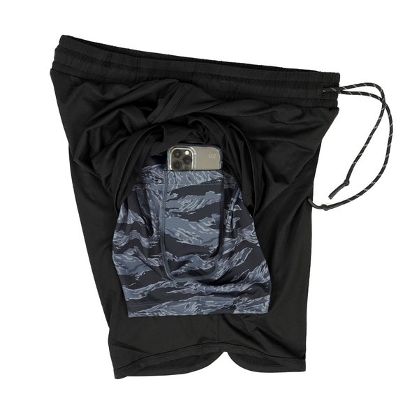 Gym Shorts Men-2i1 Lite Gym Shorts - 7 Inch - Savage Tacticians