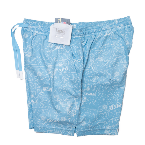 Swim Shorts-Swim Trunks - Slaycation - Savage Tacticians