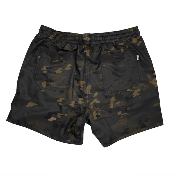 Swim Shorts-Swim Trunks - STMC® Black - Savage Tacticians