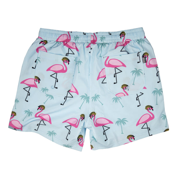 Swim Shorts-Swim Trunks - Flamingo Team Six - Savage Tacticians