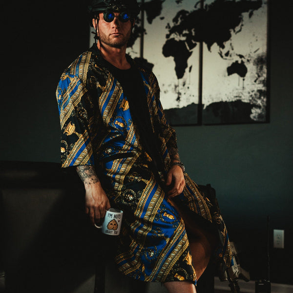 MEN-Savage Kimono Silk Robe - Medusa - Savage Tacticians