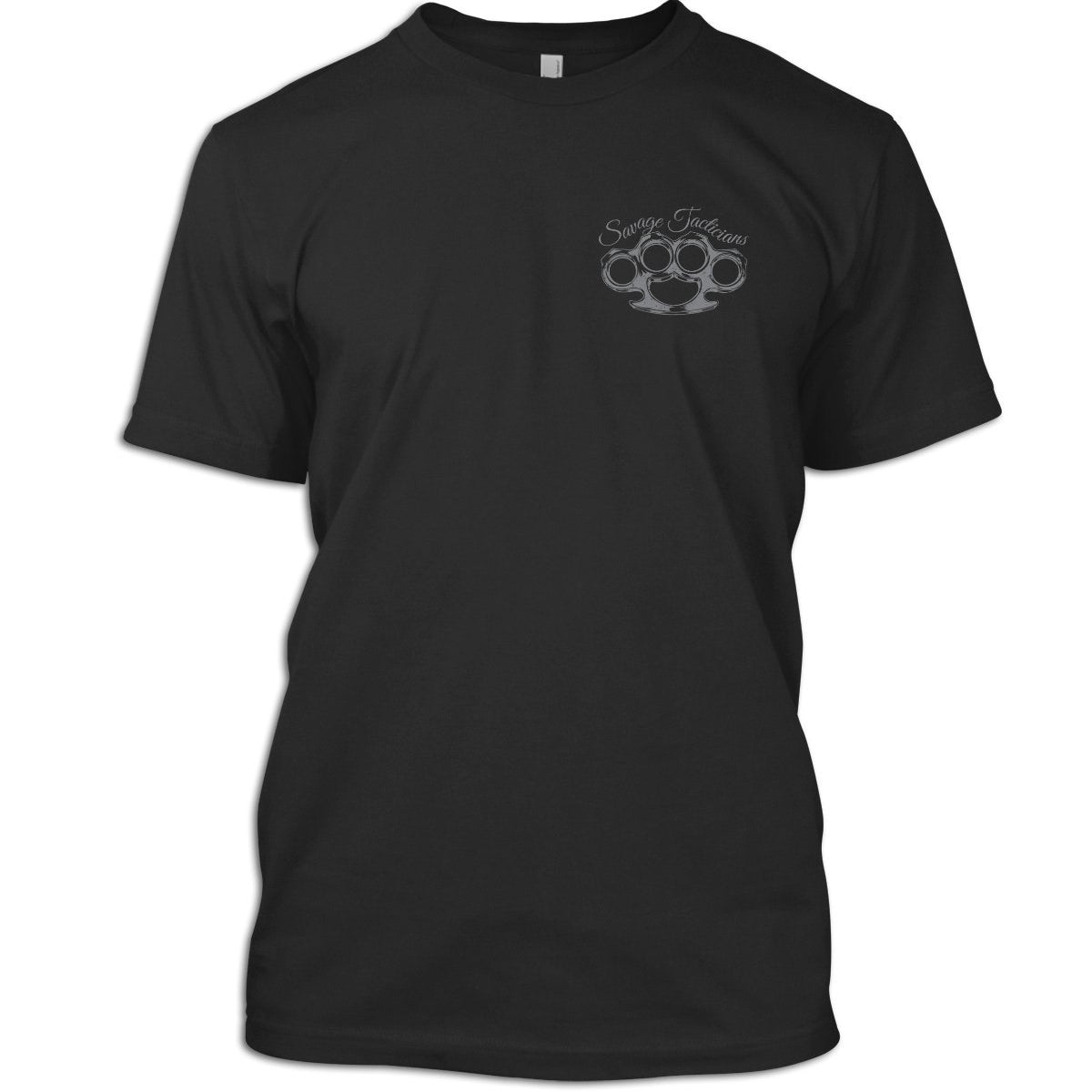 T-Shirt Savage Tacticians Homme Noir – Crâne Lunettes Militaires Taille 2XL