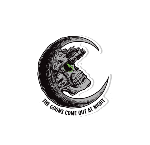 Stickers-Goons Come Out AT Night Sticker - Savage Tacticians