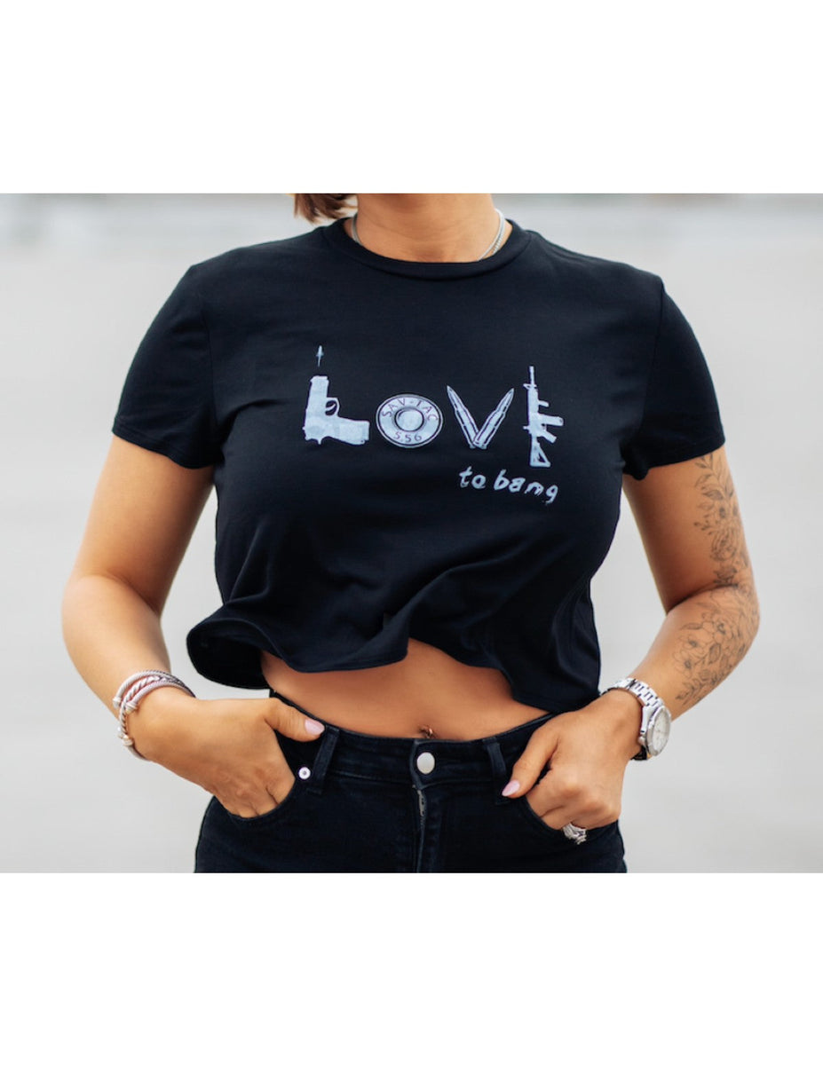 Bang Bang Oversized Cropped Tee – Savior Clothing