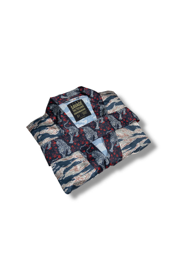 Limited-Tiger Stripe Kimono Robe - Savage Tacticians