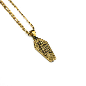 Jewelry-Fear Not Death Pendant & Chain - Savage Tacticians