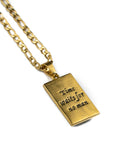 Jewelry-Memento Mori Hourglass Pendant & Chain - Savage Tacticians