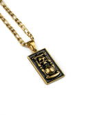 Jewelry-Memento Mori Hourglass Pendant & Chain - Savage Tacticians