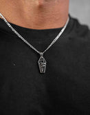 Jewelry-Fear Not Death Pendant & Chain - Savage Tacticians