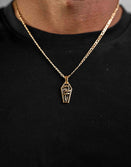 Jewelry-Fear Not Death Pendant & Chain - Savage Tacticians