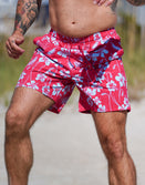 Swim Shorts-Swim Trunks - MK2 Floral - Savage Tacticians