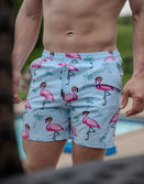 Swim Shorts-Swim Trunks - Flamingo Team Six - Savage Tacticians