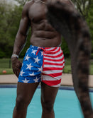 Swim Shorts-Swim Trunks - Old Glory - Savage Tacticians