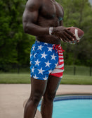 Swim Shorts-Swim Trunks - Old Glory - Savage Tacticians