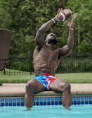 Swim Shorts-Swim Trunks - Old Glory - Savage Tacticians