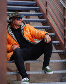 Outerwear Mens-Tiger Stripe Camo Reversible Woobie Hoodie - Savage Tacticians