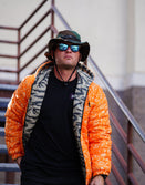 Outerwear Mens-Tiger Stripe Camo Reversible Woobie Hoodie - Savage Tacticians