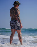 Swim Shorts-Swim Trunks - Tiger Stripe V1 - Savage Tacticians