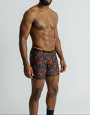 Male model in Savage Tacticians printed boxer briefs with branded waistband