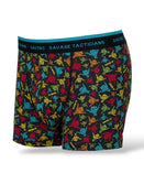 Savage Tacticians colorful print men's boxer briefs with branded waistband