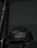 STMC® Black Ripstop Flag Hat