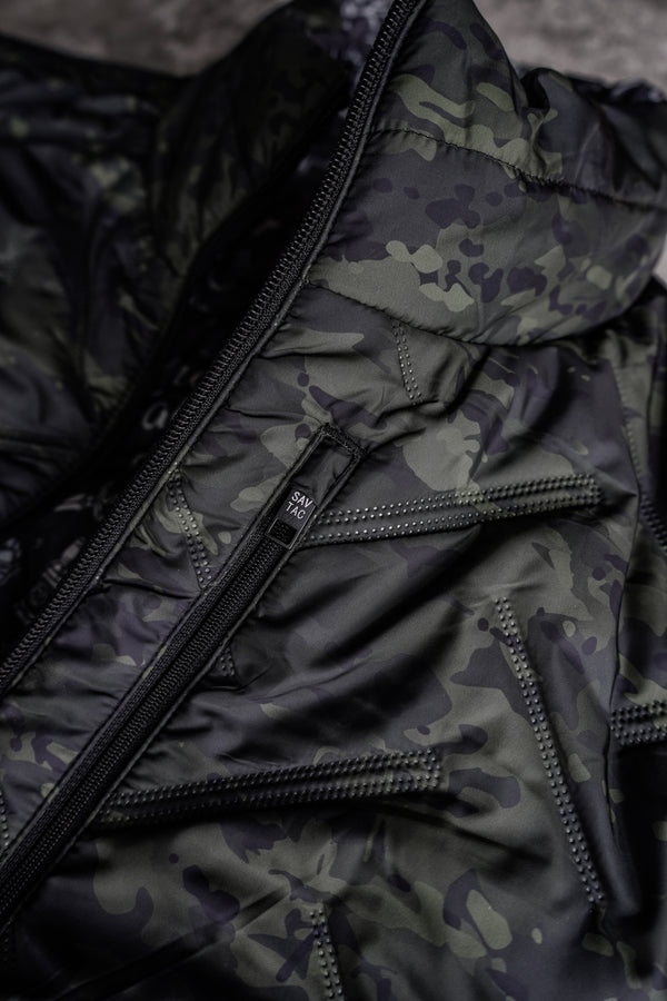 STMC® Black Camo Reversible Woobie Jacket