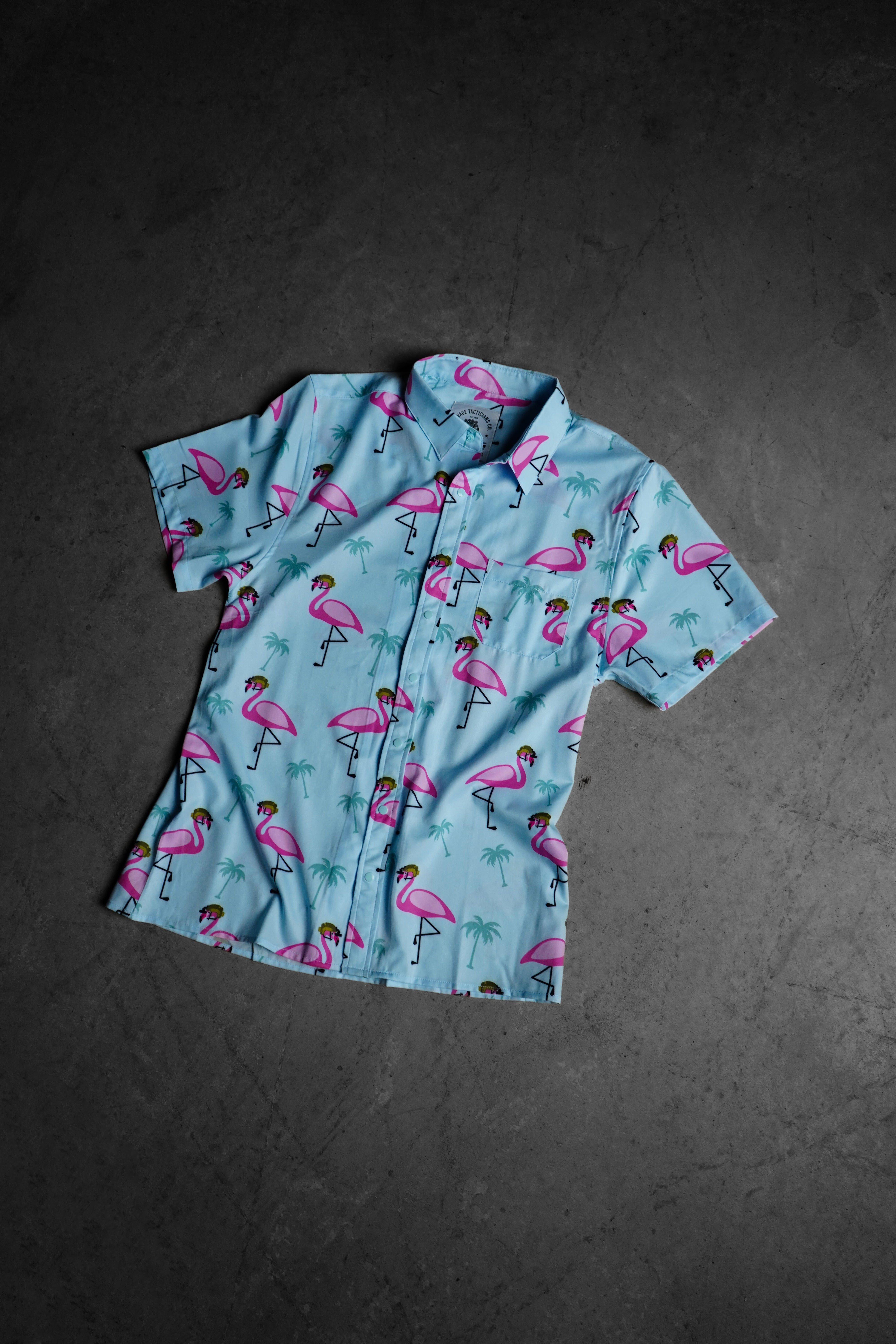 pink flamingo dress shirt Womens Love & Roses Pink Flamingo Foil Print Notch Neck Mini Jersey T-Shirt Dress US 10