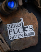 Zero Fucks Given Sticker