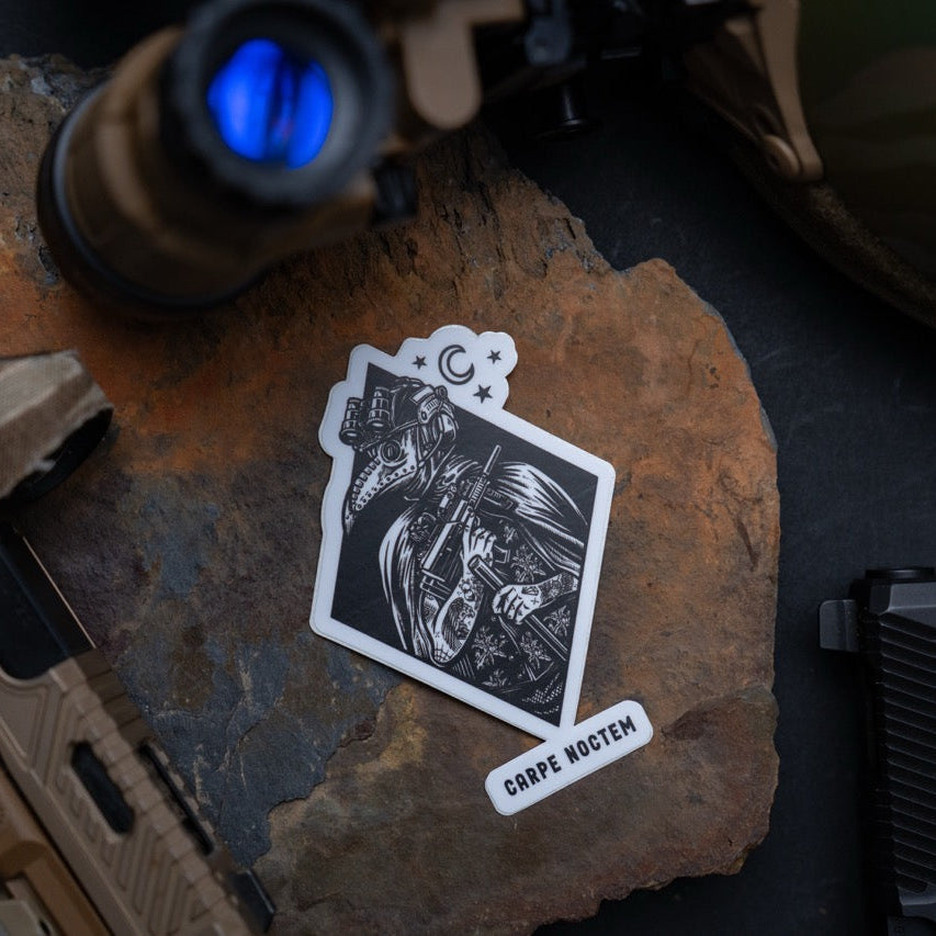 Carpe Noctem Sticker – Savage Tacticians