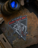 Savage Tacticians military patch with tactical figure and 'On the Way to Ruin Your Day' text